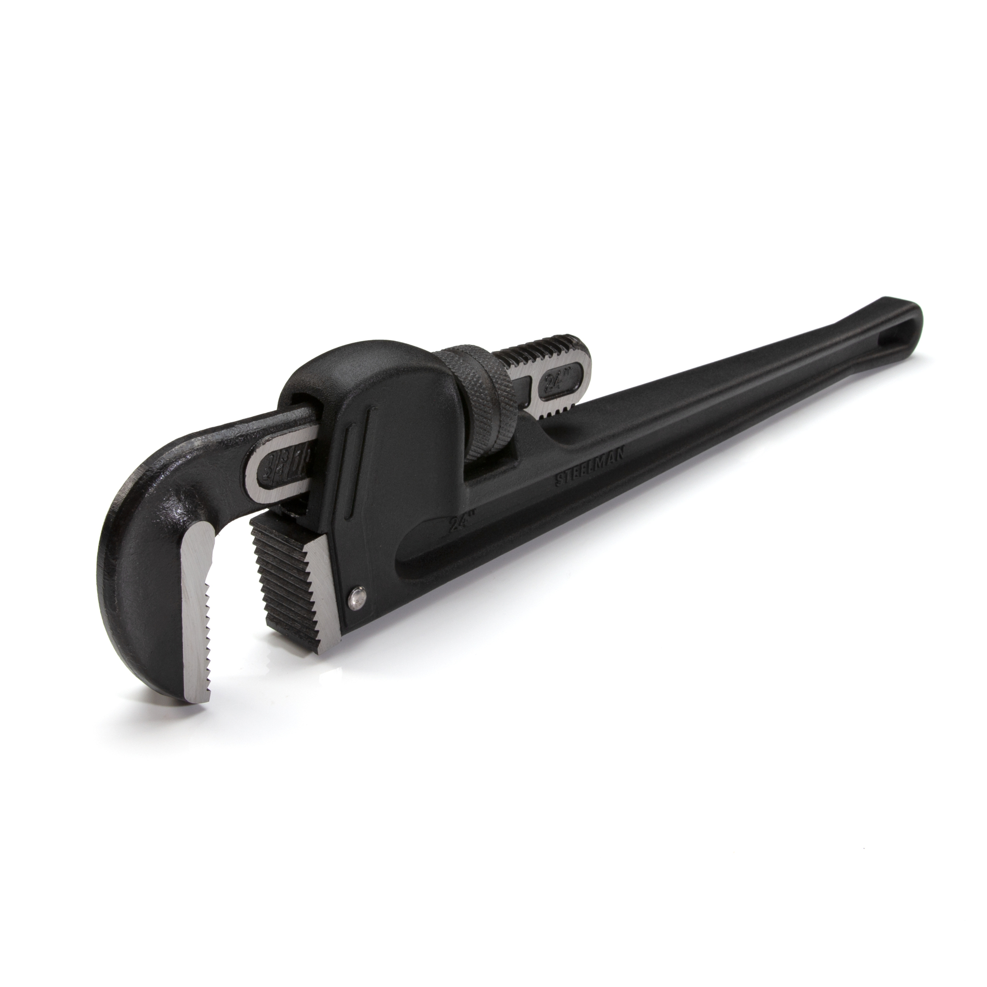 STEELMAN 24-Inch Heavy-Duty Cast Aluminum Straight Handle Pipe Wrench, Model# 60875